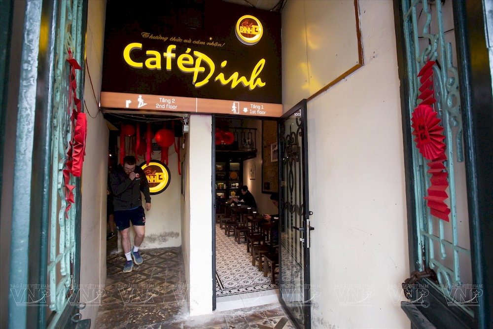 A legendary Hanoi café known for egg coffee, but their coconut coffee is equally impressive 